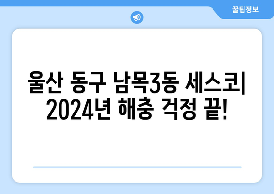 울산 동구 남목3동 세스코 가격 & 후기| 2024년 집, 원룸, 좀벌레 해결 솔루션 | 가정집, 비용, 신청, 가입, 진단