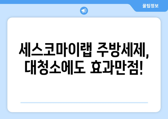 세스코마이랩 주방세제 추천| 대청소에도 빛나는 설거지 비법 | 주방세제 추천, 대청소, 세척력, 친환경