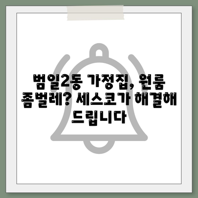 부산 범일2동 세스코 가격 & 후기| 가정집, 원룸, 좀벌레 해결 솔루션 | 비용, 신청, 가입, 진단 2024