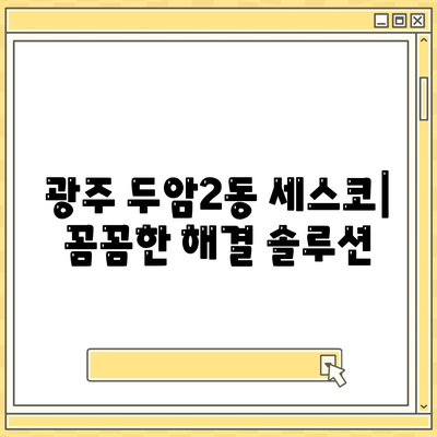 광주시 북구 두암2동 세스코 가격 & 후기|  가정집, 원룸, 좀벌레 해결 솔루션 | 비용, 신청, 가입, 진단 2024