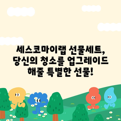 세스코마이랩 선물세트로 집안 구석구석 깨끗하게 대청소하기 | 세스코, 청소, 선물세트, 꿀팁, 효과적인 청소