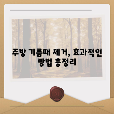 세스코마이랩으로 주방 기름때 완벽 제거! | 주방 청소, 기름때 제거, 세척 팁