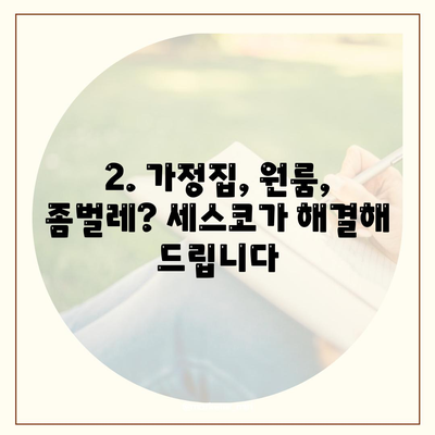 부산 동래구 온천1동 세스코 가격 & 후기| 가정집, 원룸, 좀벌래 해결 솔루션 | 비용, 신청, 가입, 진단 2024