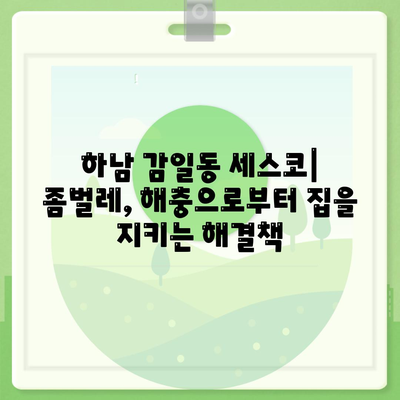 하남 감일동 세스코 가격 & 후기| 가정집, 원룸, 좀벌래 해결 솔루션 | 비용, 신청, 가입, 진단, 2024