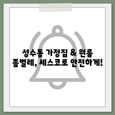 서울 성동구 성수1가제1동 세스코 가격 & 후기| 가정집, 원룸 좀벌레 해결 솔루션 | 비용, 신청, 가입, 진단 2024