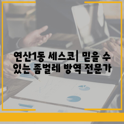 부산 연제구 연산1동 세스코 가격 & 후기| 가정집, 원룸, 좀벌레 해결 솔루션 | 비용, 신청, 가입, 진단 2024