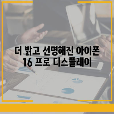 아이폰 16 프로 디스플레이 향상 | 어떤 종류의 개선이 있을까?