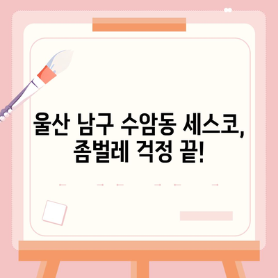 울산 남구 수암동 세스코 가격 & 후기| 가정집, 원룸, 좀벌레 해결 솔루션 | 비용, 신청, 가입, 진단 2024