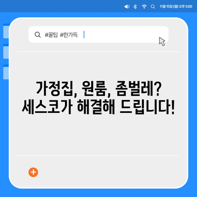 청도군 이서면 세스코 가격 & 후기| 가정집, 원룸, 좀벌래 해결 솔루션 | 비용, 신청, 가입, 진단, 2024