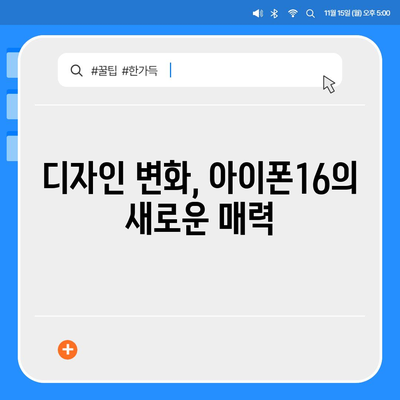 아이폰16 시리즈의 5가지 변화점 | Pro와 Pro 맥스의 화면 확대로?