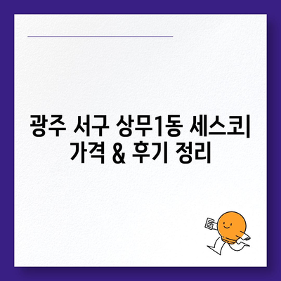 광주 서구 상무1동 세스코 가격 & 후기| 가정집, 원룸, 좀벌래 해결 솔루션 | 비용, 신청, 가입, 진단 2024