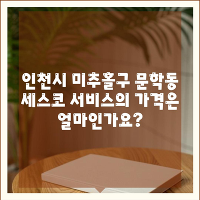 인천시 미추홀구 문학동 세스코 가격 및 후기 총정리 | 가정집, 원룸, 신청 방법, 좀벌래 해결책 2024"