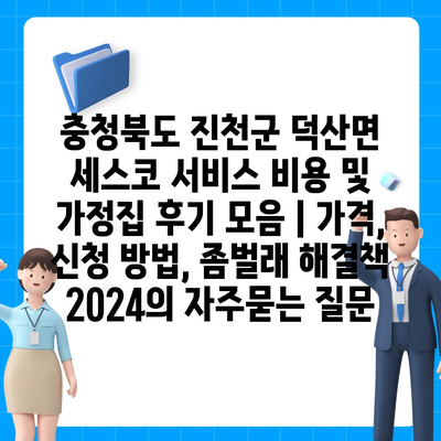 충청북도 진천군 덕산면 세스코 서비스 비용 및 가정집 후기 모음 | 가격, 신청 방법, 좀벌래 해결책 2024