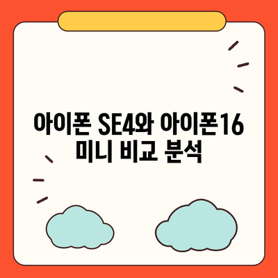 아이폰 SE4 디자인 혁신 | 아이폰16 미니 등장 가능성