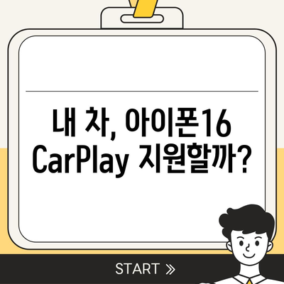 아이폰16 CarPlay 대비 차량 호환성