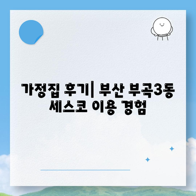 부산시 금정구 부곡3동 세스코 가격, 비용, 가정집 후기 총정리 | 세스코 신청, 가입, 진단, 좀벌래 해결법 2024