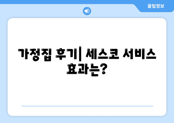 부산시 기장군 대변면 세스코 가격 및 신청 방법 | 가정집 후기, 원룸 대처법, 좀벌래 예방 2024