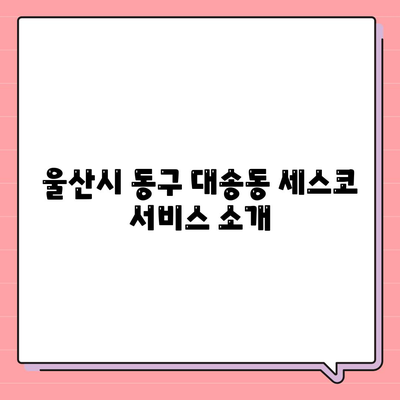 울산시 동구 대송동 세스코 가격과 후기 | 가정집, 원룸 신청 방법 및 진단 안내 | 2024년 최신 정보