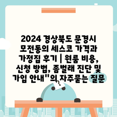 2024 경상북도 문경시 모전동의 세스코 가격과 가정집 후기 | 원룸 비용, 신청 방법, 좀벌래 진단 및 가입 안내"