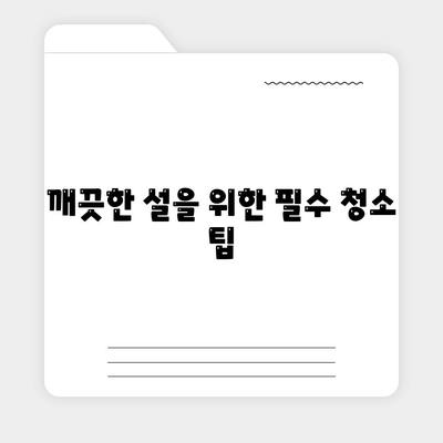 새해 대청소 용품으로 세스코 세제 선택하기 | 깨끗한 설 선물, 청소 팁, 실용적인 대청소 방법