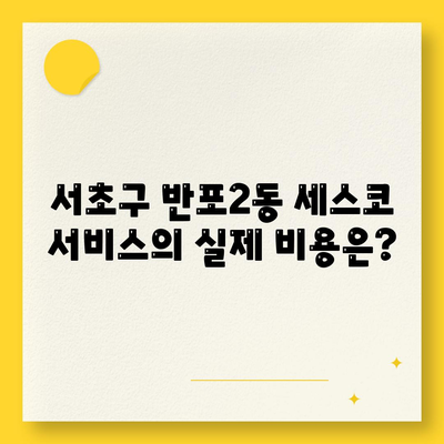 서초구 반포2동에서 세스코 비용 및 가정집 후기 | 가격, 신청 방법, 원룸 진단과 도움말 2024