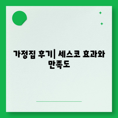 대전시 동구 가양2동 세스코 가격 및 가정집 후기 | 비용, 원룸 신청 방법, 좀벌래 진단 2024