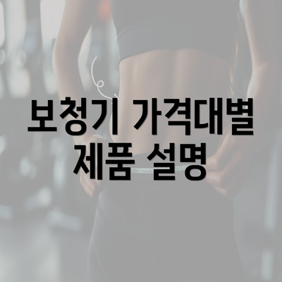 보청기 가격대별 제품 설명