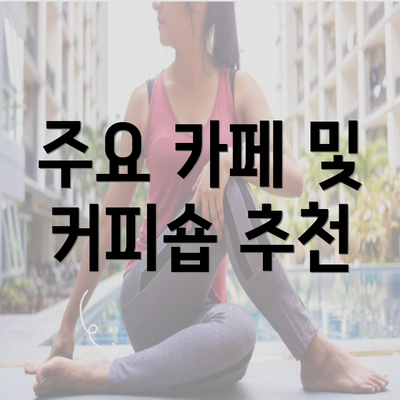 주요 카페 및 커피숍 추천