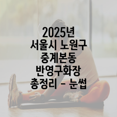 2025년 서울시 노원구 중계본동 반영구화장 총정리 - 눈썹