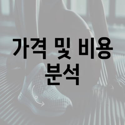 가격 및 비용 분석