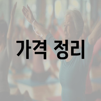 가격 정리