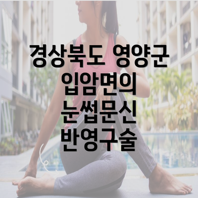 경상북도 영양군 입암면의 눈썹문신 반영구술