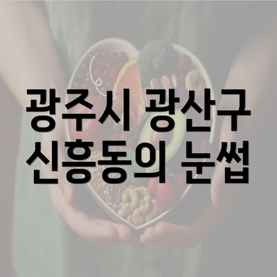 광주시 광산구 신흥동의 눈썹