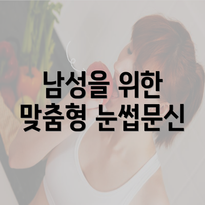 남성을 위한 맞춤형 눈썹문신