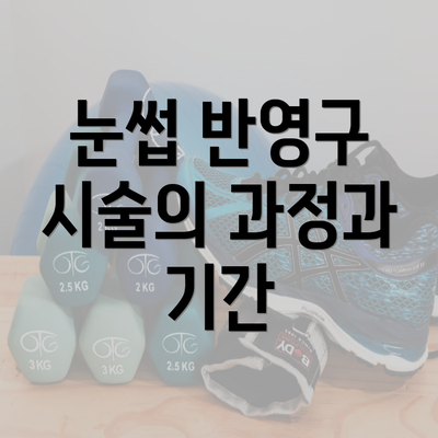 눈썹 반영구 시술의 과정과 기간