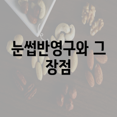 눈썹반영구와 그 장점