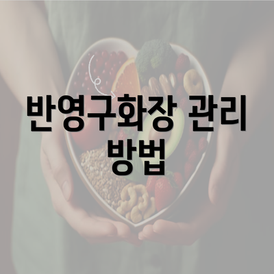 반영구화장 관리 방법