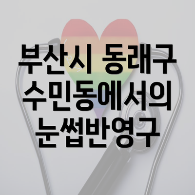 부산시 동래구 수민동에서의 눈썹반영구