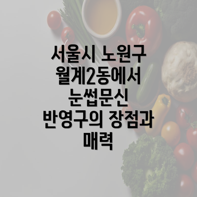 서울시 노원구 월계2동에서 눈썹문신 반영구의 장점과 매력