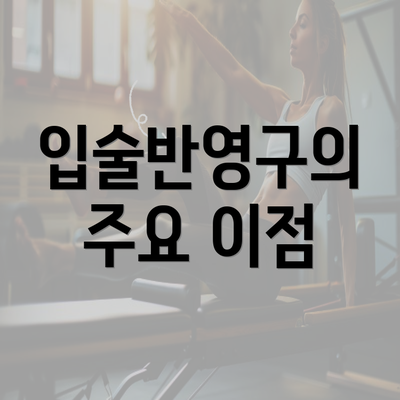 입술반영구의 주요 이점