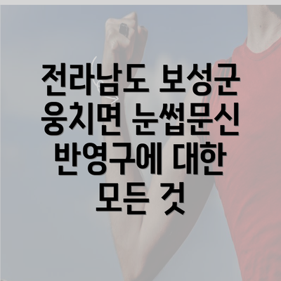 전라남도 보성군 웅치면 눈썹문신 반영구에 대한 모든 것