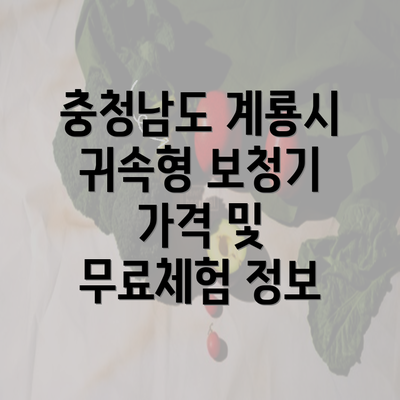 충청남도 계룡시 귀속형 보청기 가격 및 무료체험 정보