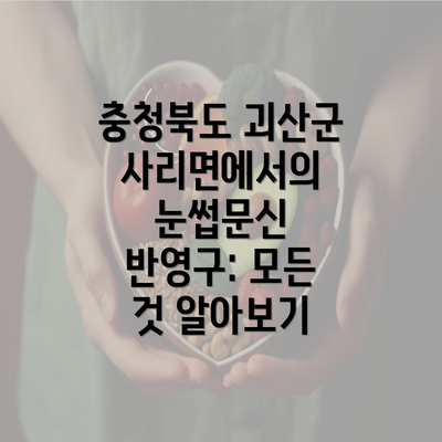 충청북도 괴산군 사리면에서의 눈썹문신 반영구: 모든 것 알아보기