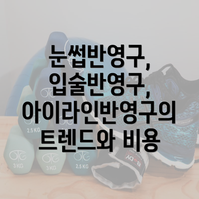 눈썹반영구, 입술반영구, 아이라인반영구의 트렌드와 비용