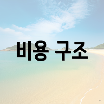 비용 구조