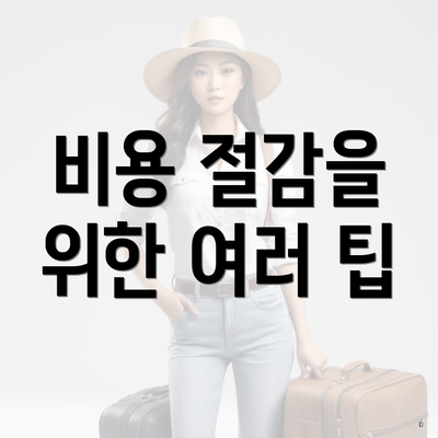 비용 절감을 위한 여러 팁