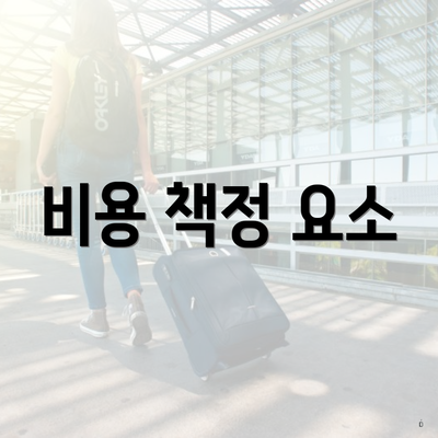 비용 책정 요소