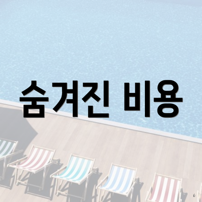 숨겨진 비용