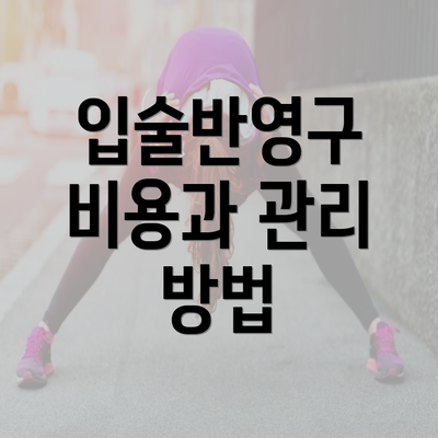 입술반영구 비용과 관리 방법