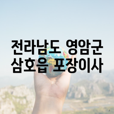 전라남도 영암군 삼호읍 포장이사